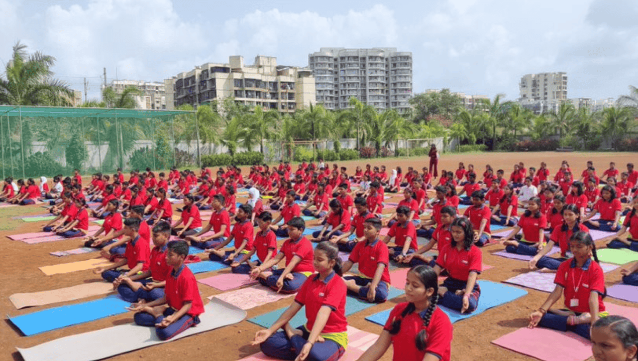 '9th International Yoga Day - Radcliffe School, Ulwe